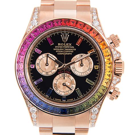 rolex daytona rainbow black